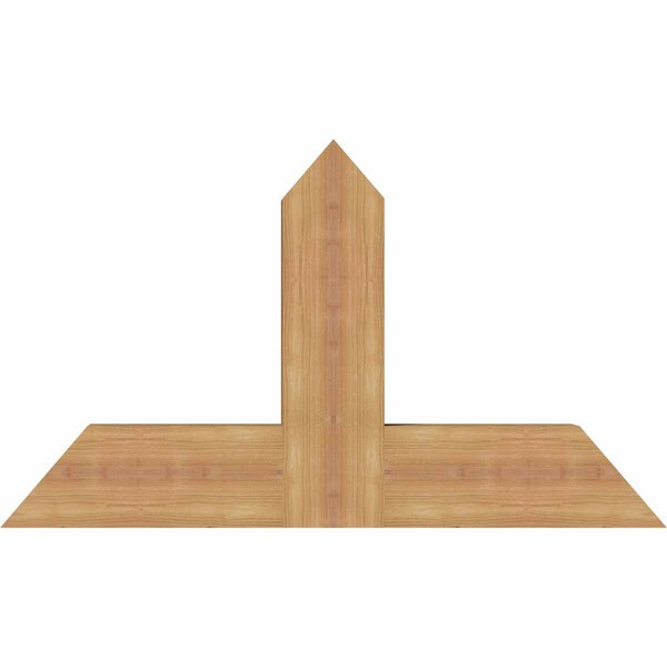Ekena Millwork Portland Timber Gable Bracket, Western Red Cedar, 36"W x 21"H x 3 1/2"D x 5 1/2"F, 14/12 Pitch GBW036X21X0406POR00SWR - main